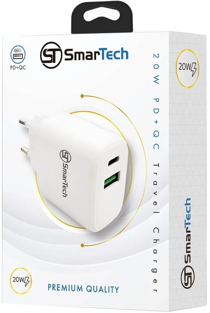 SmarTech מטען קיר 20W PD+QC