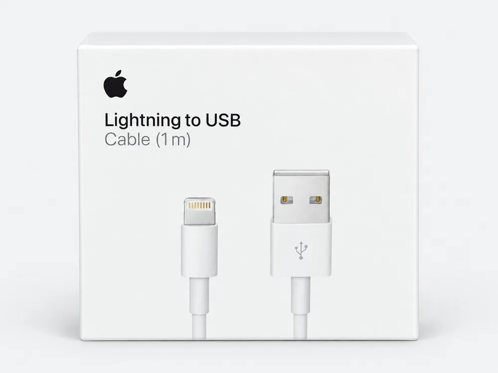Apple כבל Apple Lightning ל-USB 1 מ׳ מקורי