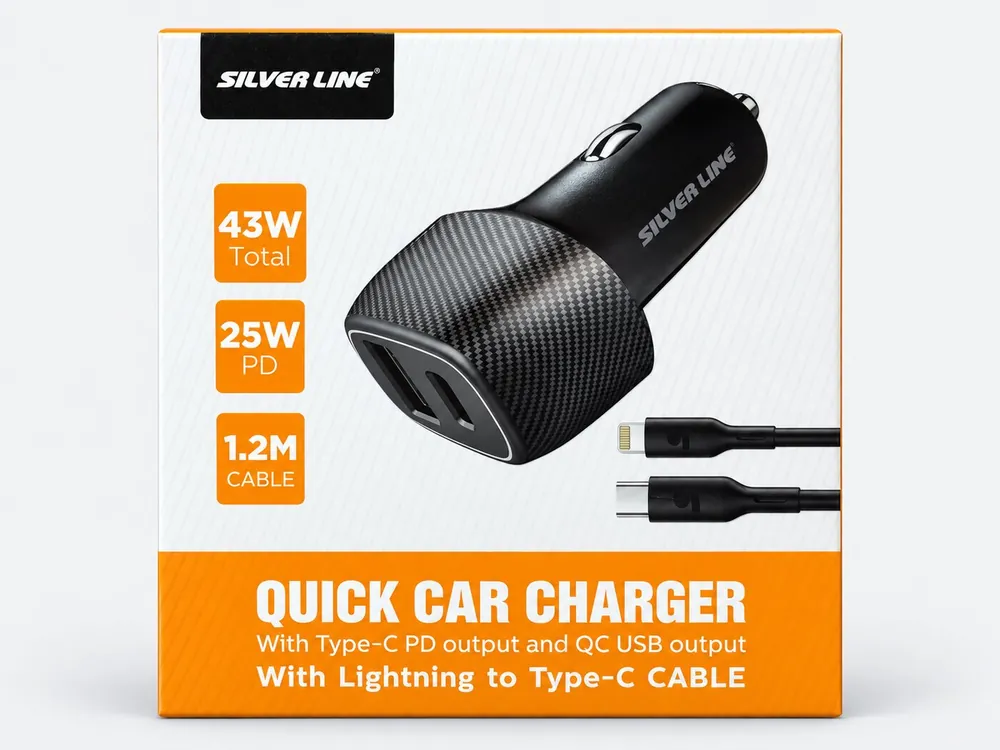 Silver Line מטען לרכב Silver Line 43W