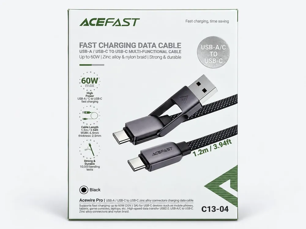 Acefast כבל Acefast Type-C לType-C 60W