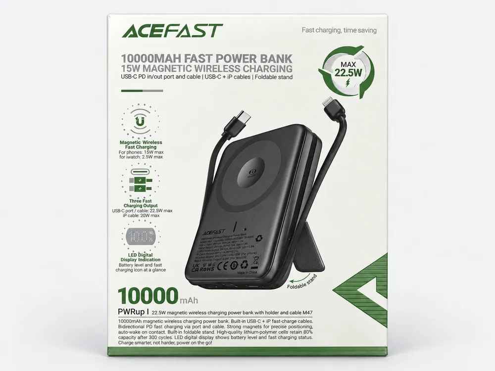 Acefast סוללה ניידת Acefast M47 10000 מגנטית