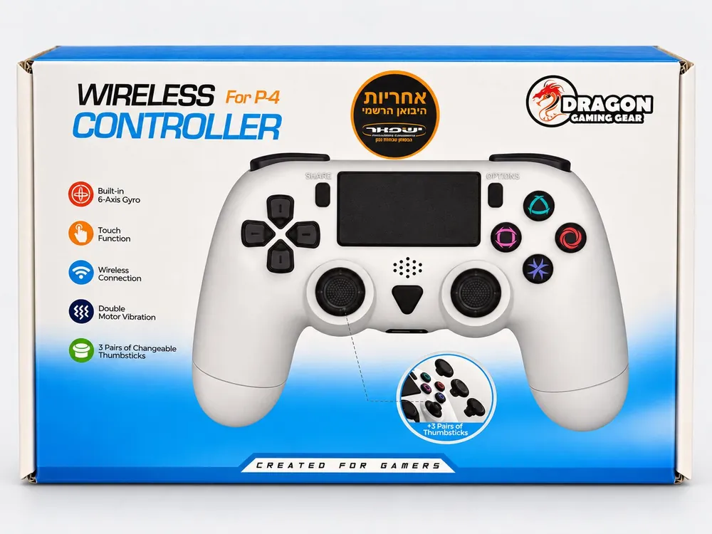 Dragon Gaming Gear בקר אלחוטי Dragon ל-PS4