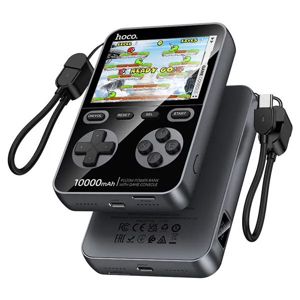 hoco סוללה ניידת hoco 10000mAh עם קונסולת משחקים
