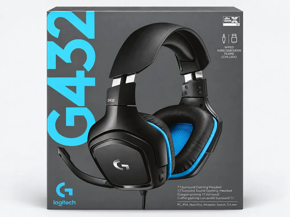 Logitech אוזניות גיימינג Logitech G432